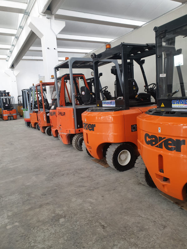 Vendita di carrelli usati di varie marche e portate garantiti e certificati